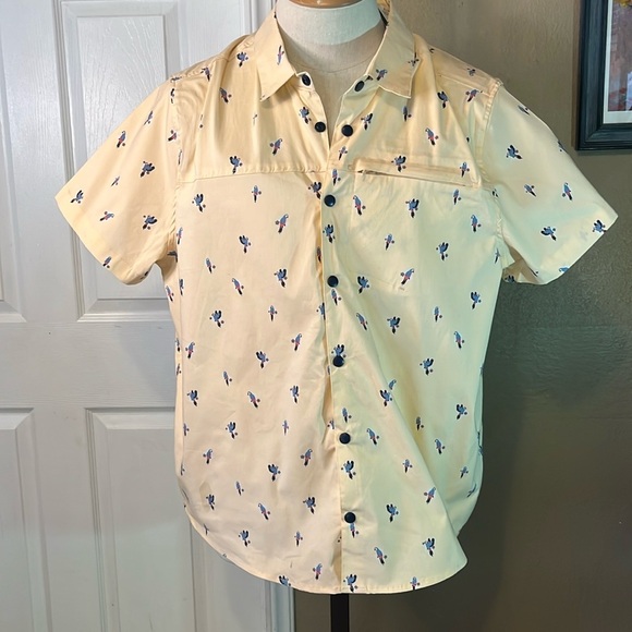 Goodfellow & Co Cream Casual Button Down Shirt - Picture 1 of 4